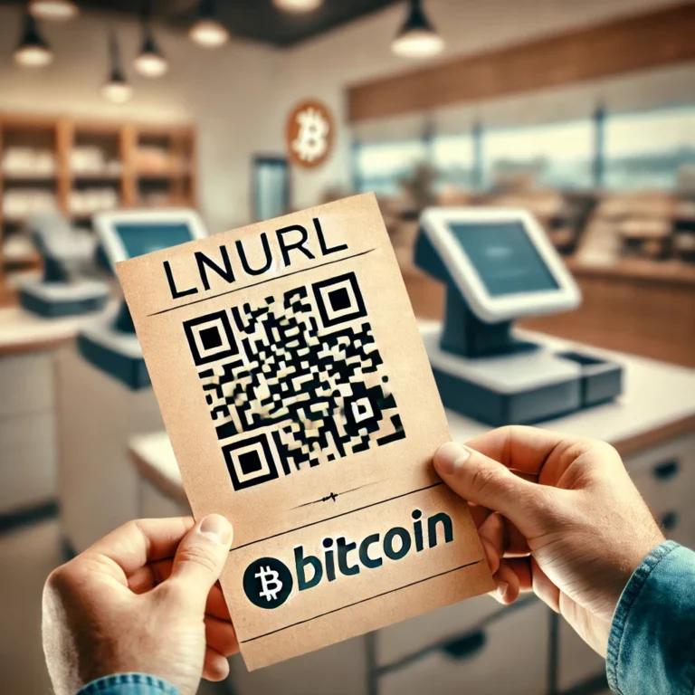 Využití LNURL QR kódů  pro přijímání Bitcoinu